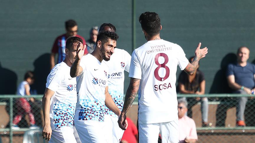 Trabzonspor hazırlık maçında rahat kazandı 